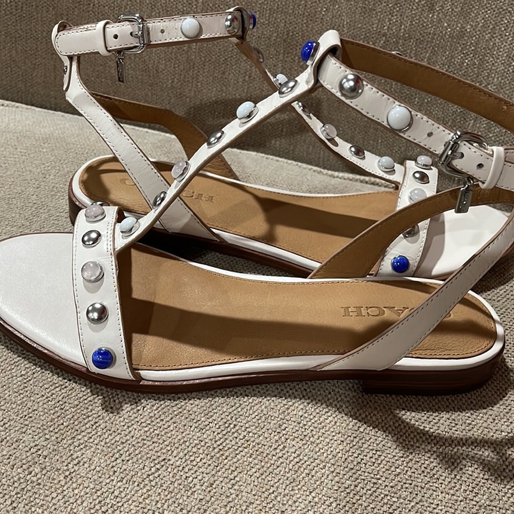 New Coach Sandals style Sadie Semi Matte Calf size 9.5 - Picture 8 of 8